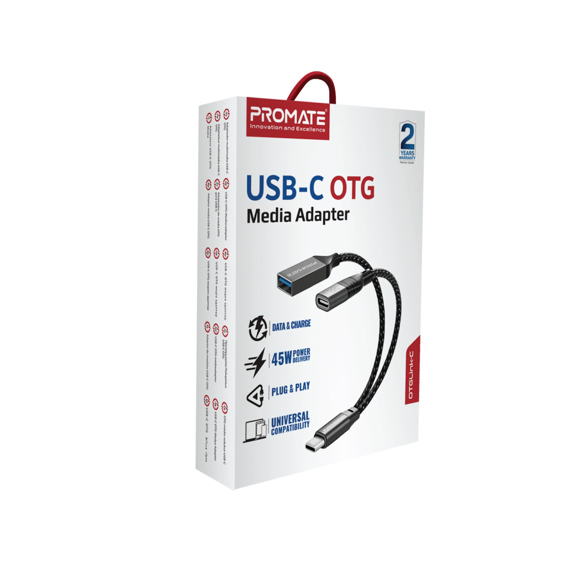 USB-C OTG-mediaadapter