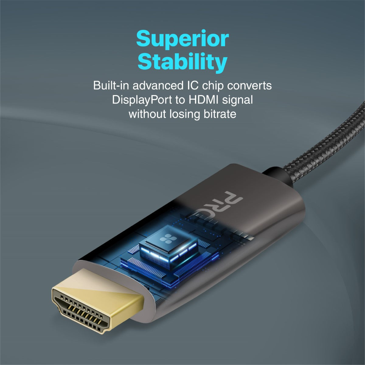 4K@60Hz High-Definition DisplayPort to HDMI<sup>®</sup> Cable
