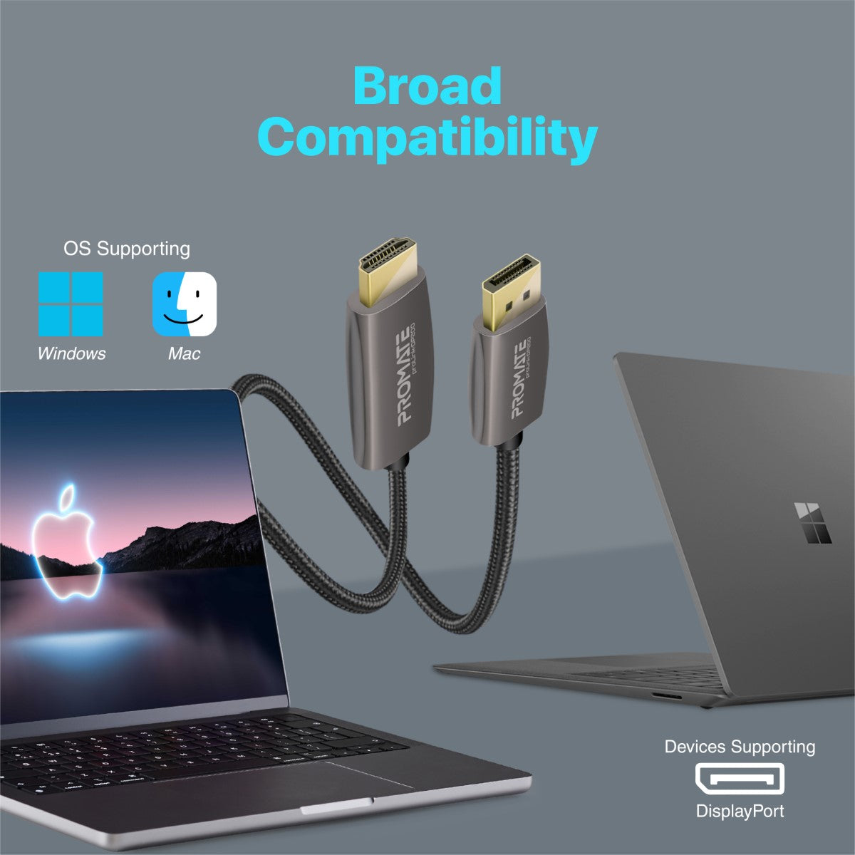 4K@60Hz High-Definition DisplayPort to HDMI<sup>®</sup> Cable