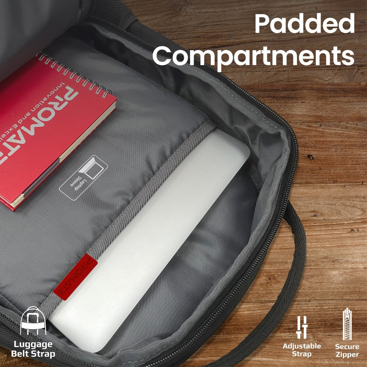 Large Capacity Backpack with Multiple Compartments for 15.6” Laptops
