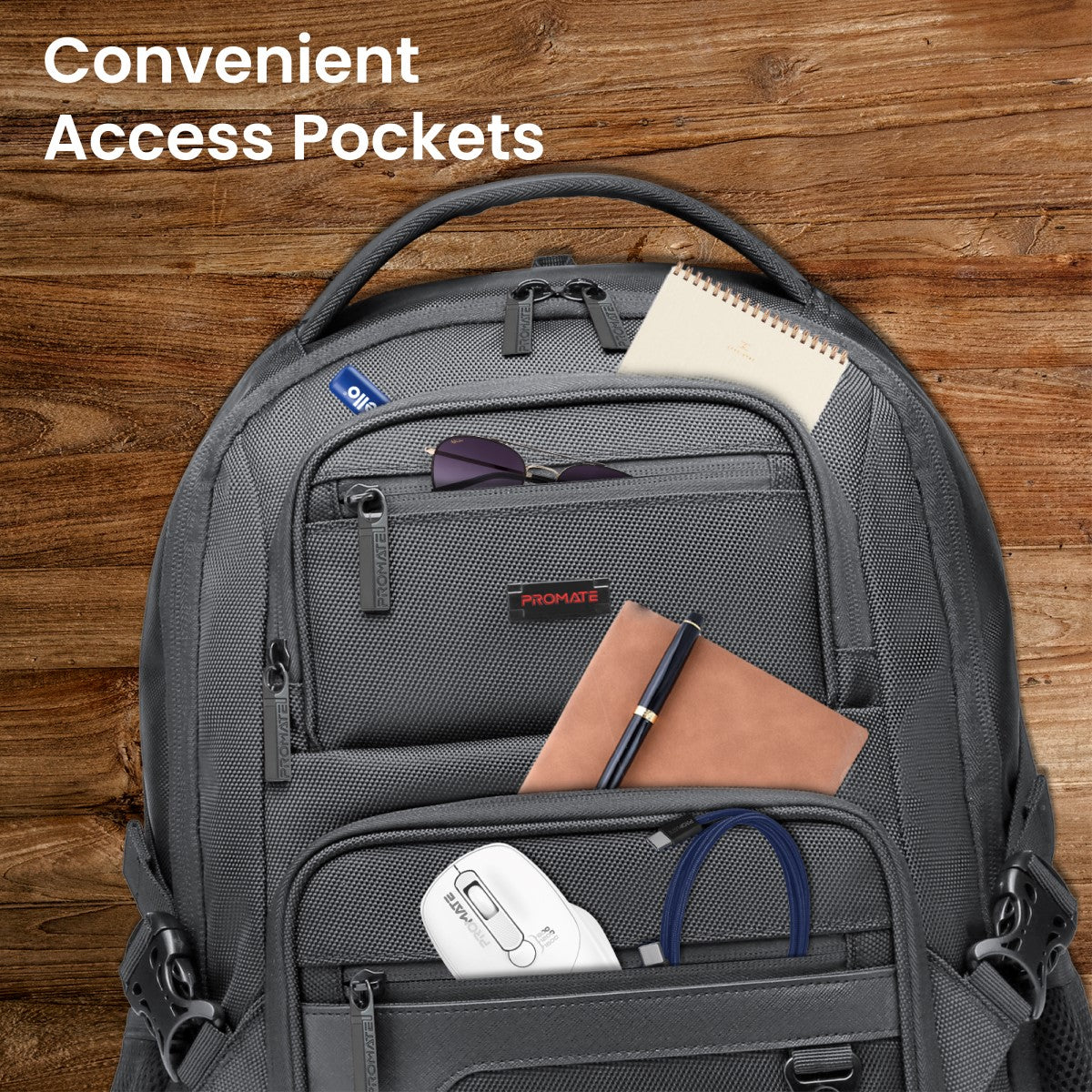 SecureStorage™ 15,6” laptoprugzak met meerdere grote compartimenten