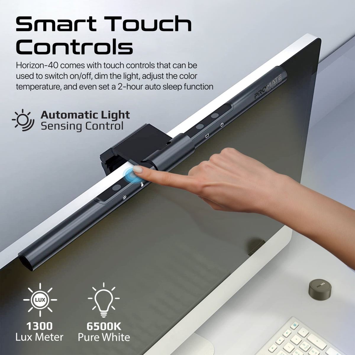 LumiBar™ Touch Controlled LED-monitorlamp met draadloze controller