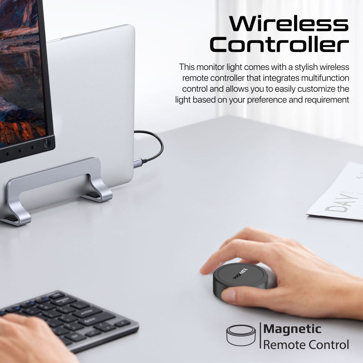 LumiBar™ Touch Controlled LED-monitorlamp met draadloze controller