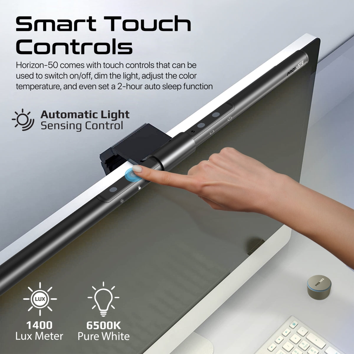 LumiBar™ Touch-gesteuerte LED-Monitorleuchte mit kabellosem Controller