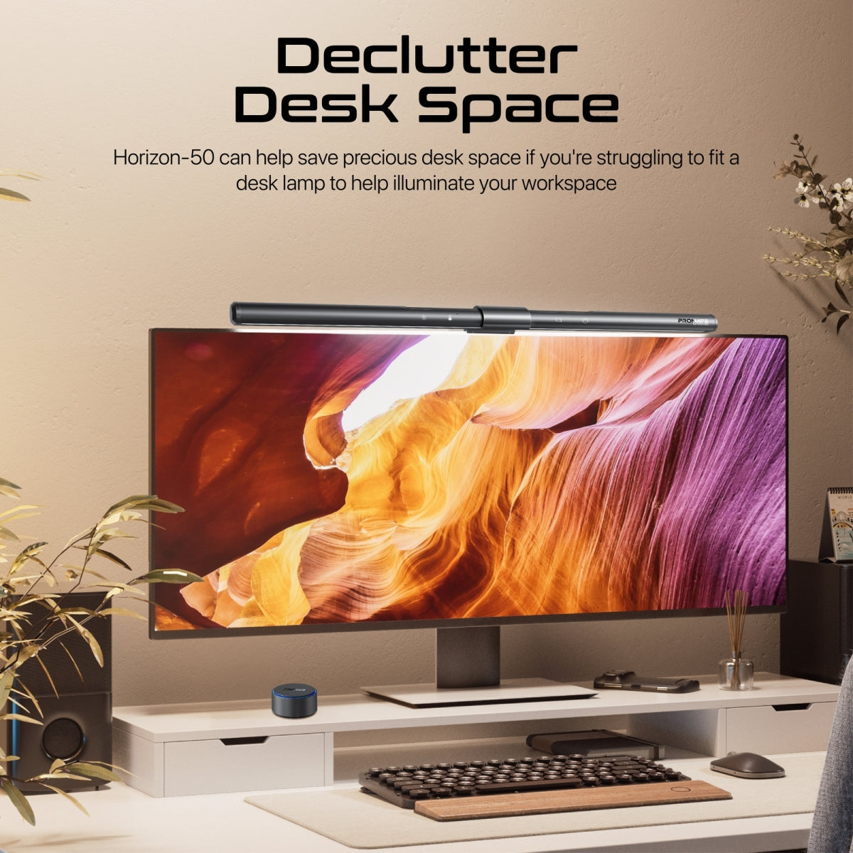 LumiBar™ Touch-gesteuerte LED-Monitorleuchte mit kabellosem Controller