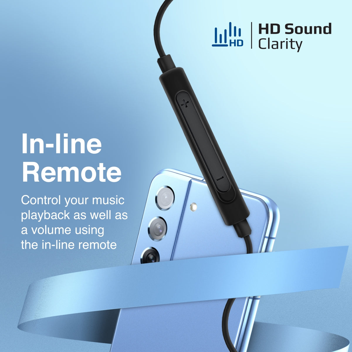 Ergonomischer In-Ear-USB-C-Mono-Kopfhörer mit Kabel