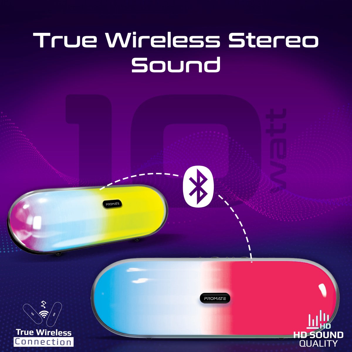 LumiSound™ High Fidelity True Wireless Bluetooth v5.3 Speaker