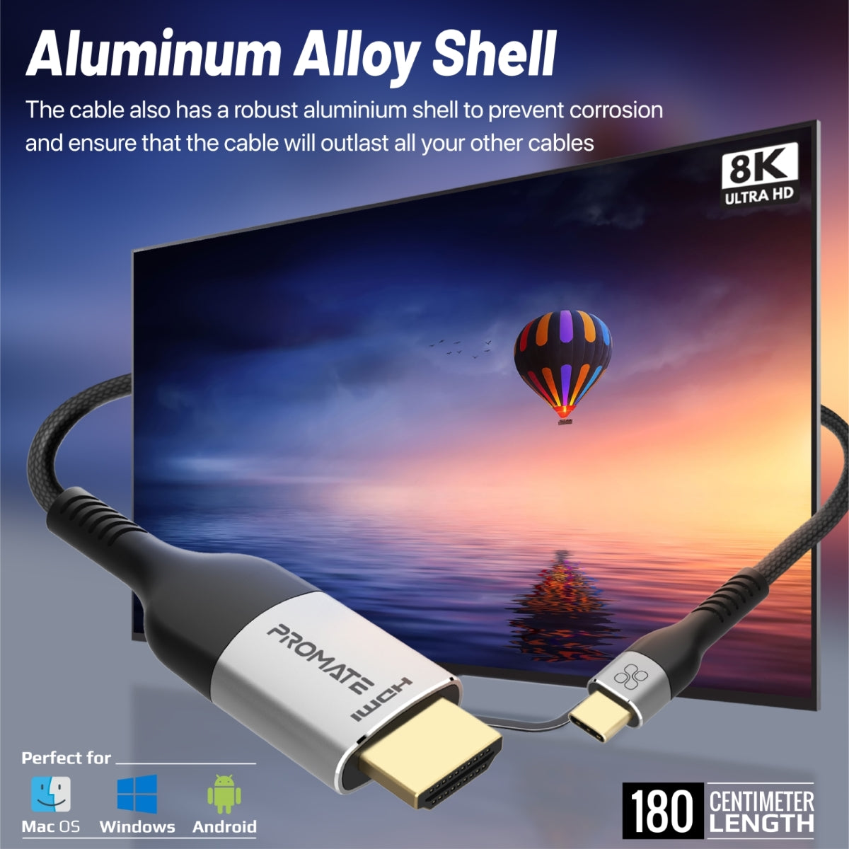 8K CrystalClarity™ USB-C to HDMI® Cable