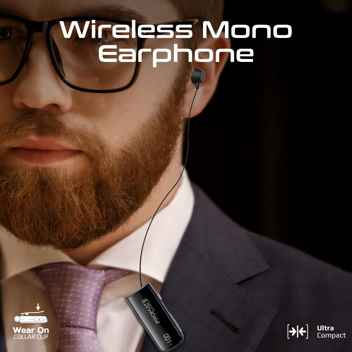 Dynamic High-Definition Bluetooth 5.3 Retractable Mono ENC Earphone