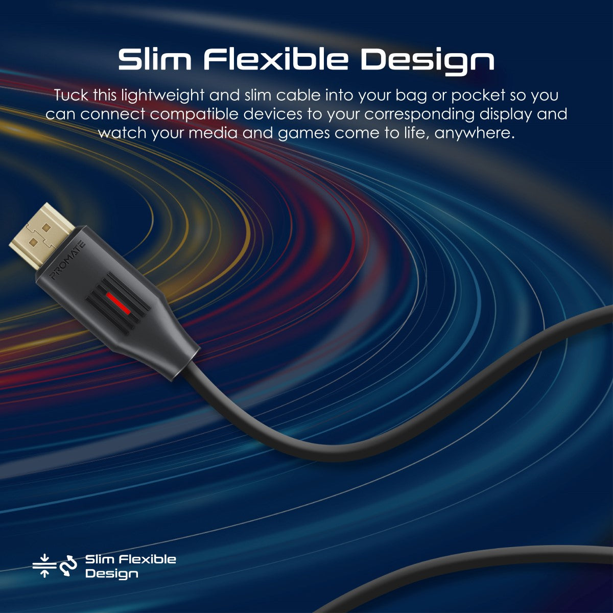 Ultrahochauflösendes 4K@60Hz HDMI® Audio-Video-Kabel