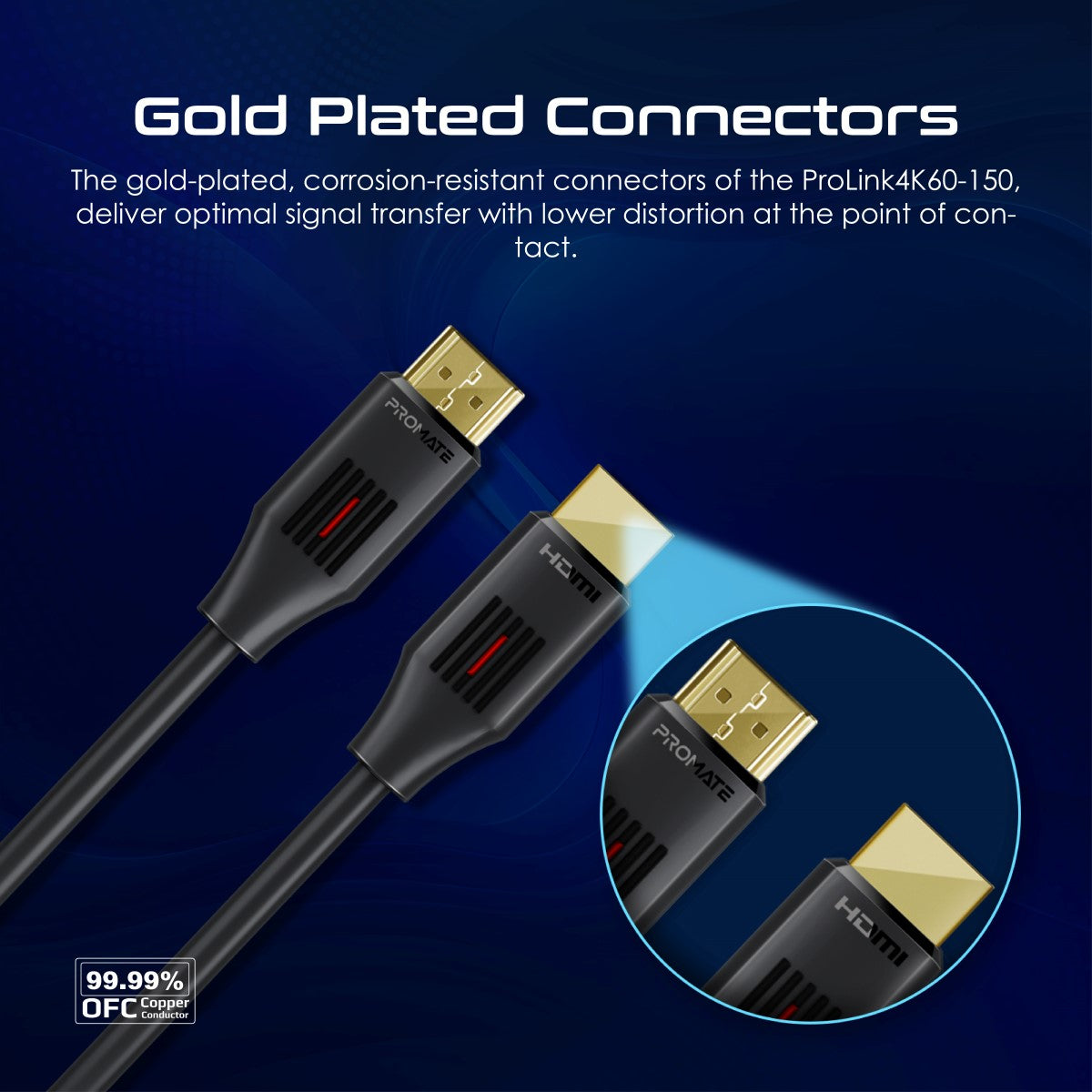 Ultrahochauflösendes 4K@60Hz HDMI® Audio-Video-Kabel