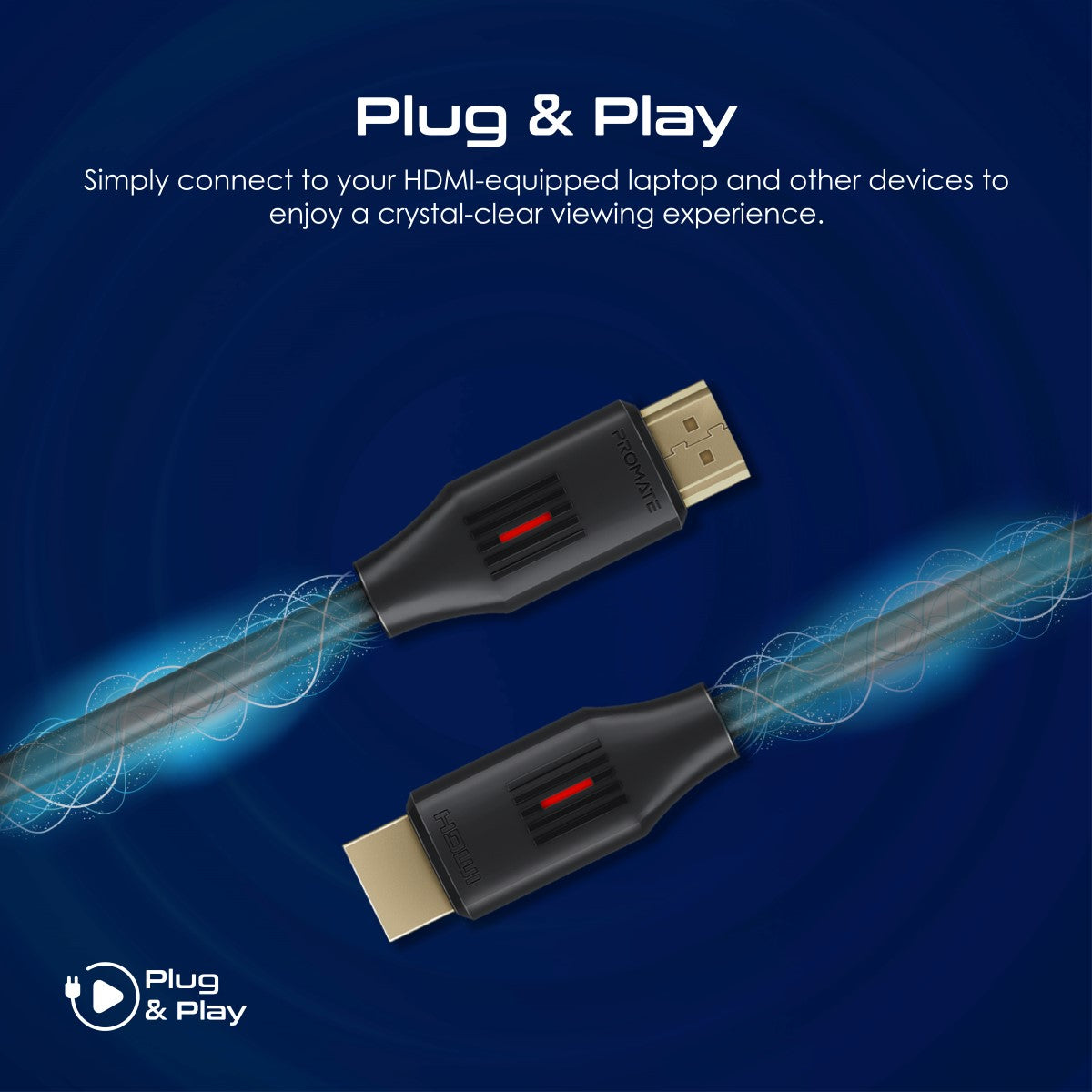 Ultrahochauflösendes 4K@60Hz HDMI® Audio-Video-Kabel