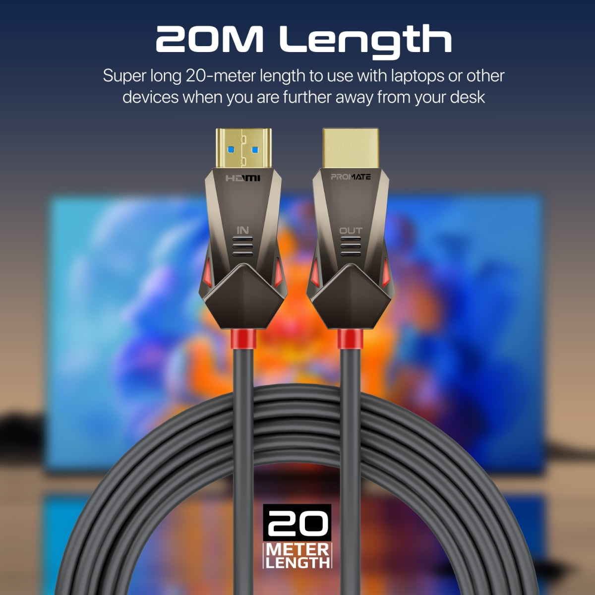 Unidirektionales HD 4K@60Hz HDMI® Audio-Video-Kabel