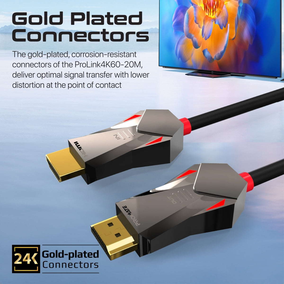 Unidirektionales HD 4K@60Hz HDMI® Audio-Video-Kabel