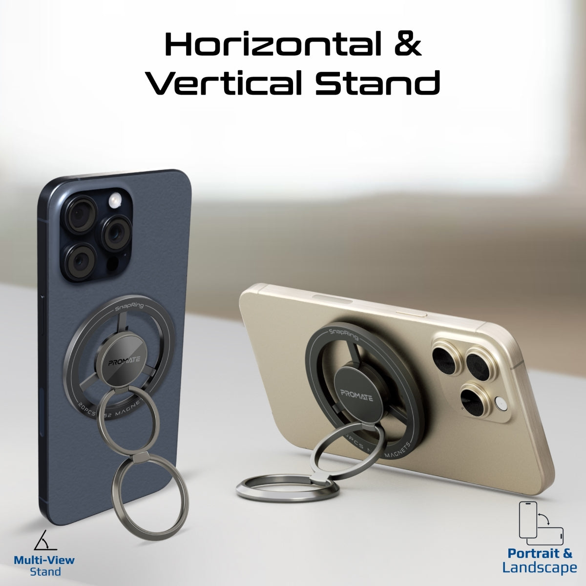 360° Rotating Magnetic Smartphone Ring Holder