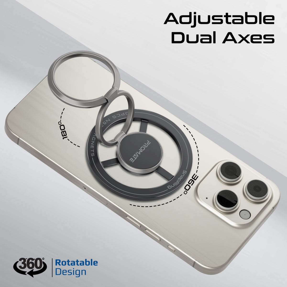 360° Rotating Magnetic Smartphone Ring Holder