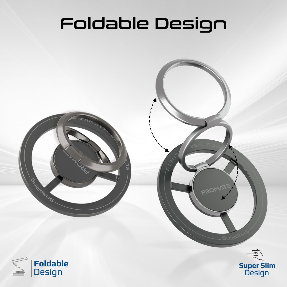 360° Rotating Magnetic Smartphone Ring Holder
