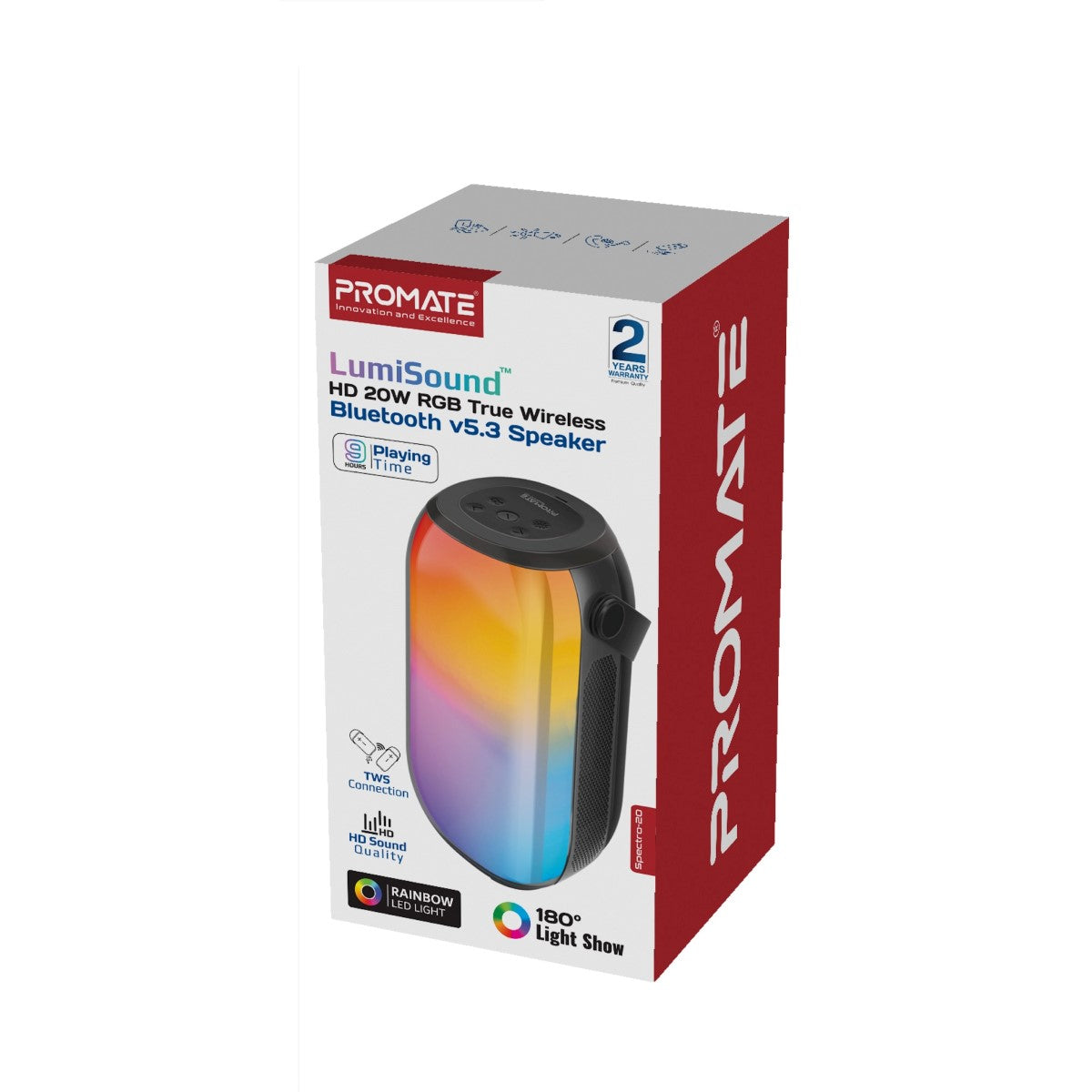 LumiSound™ HD 20W RGB True Wireless Bluetooth v5.3 Lautsprecher