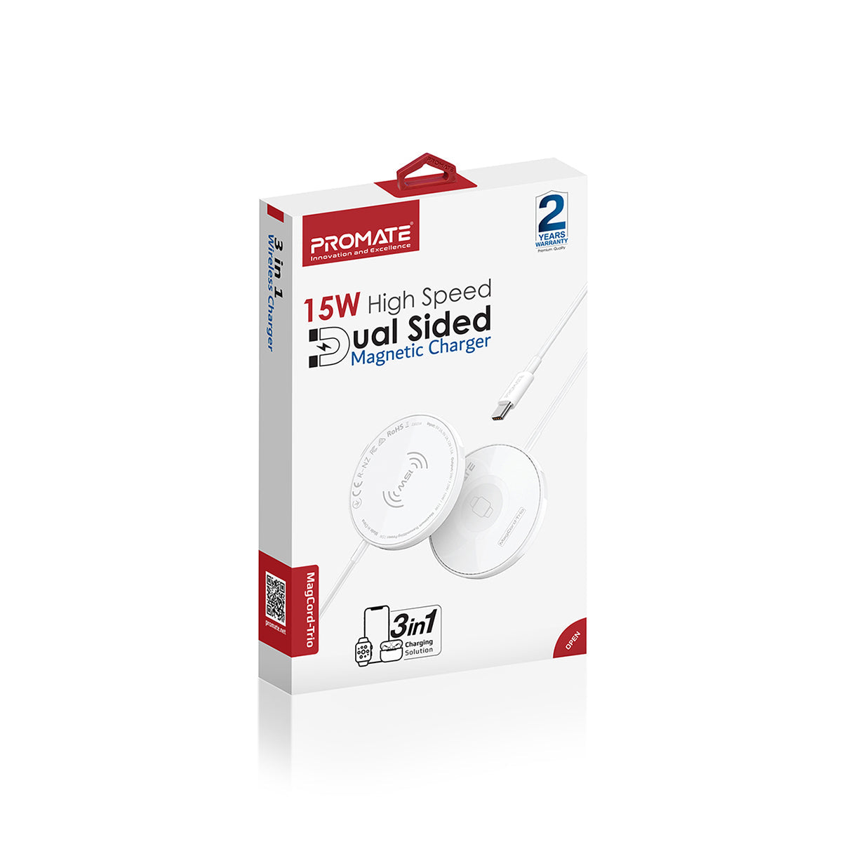 MagCord-Trio White