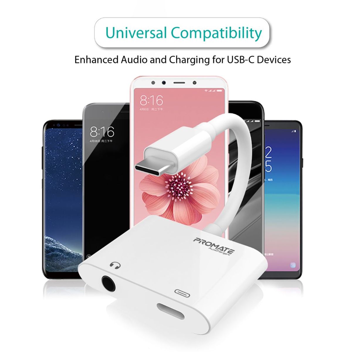 AUXCharge-C White