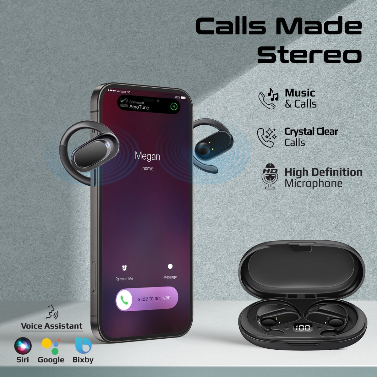 SportFit™ Open Ear True Wireless Earbuds with IntelliTouch