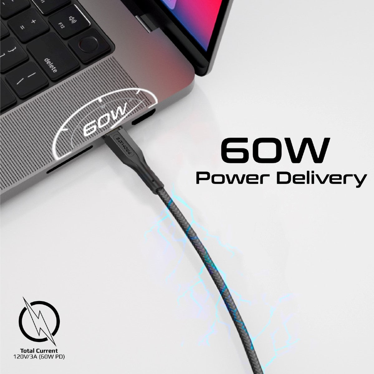 3Pcs High Tensile Strength Data & Charge USB-C Cable kit