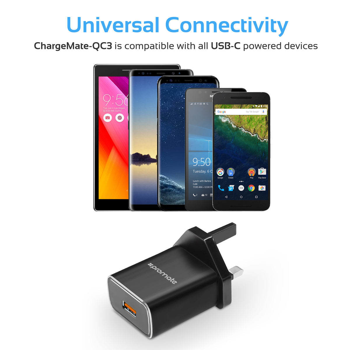 ChargeMate-QC3 Black