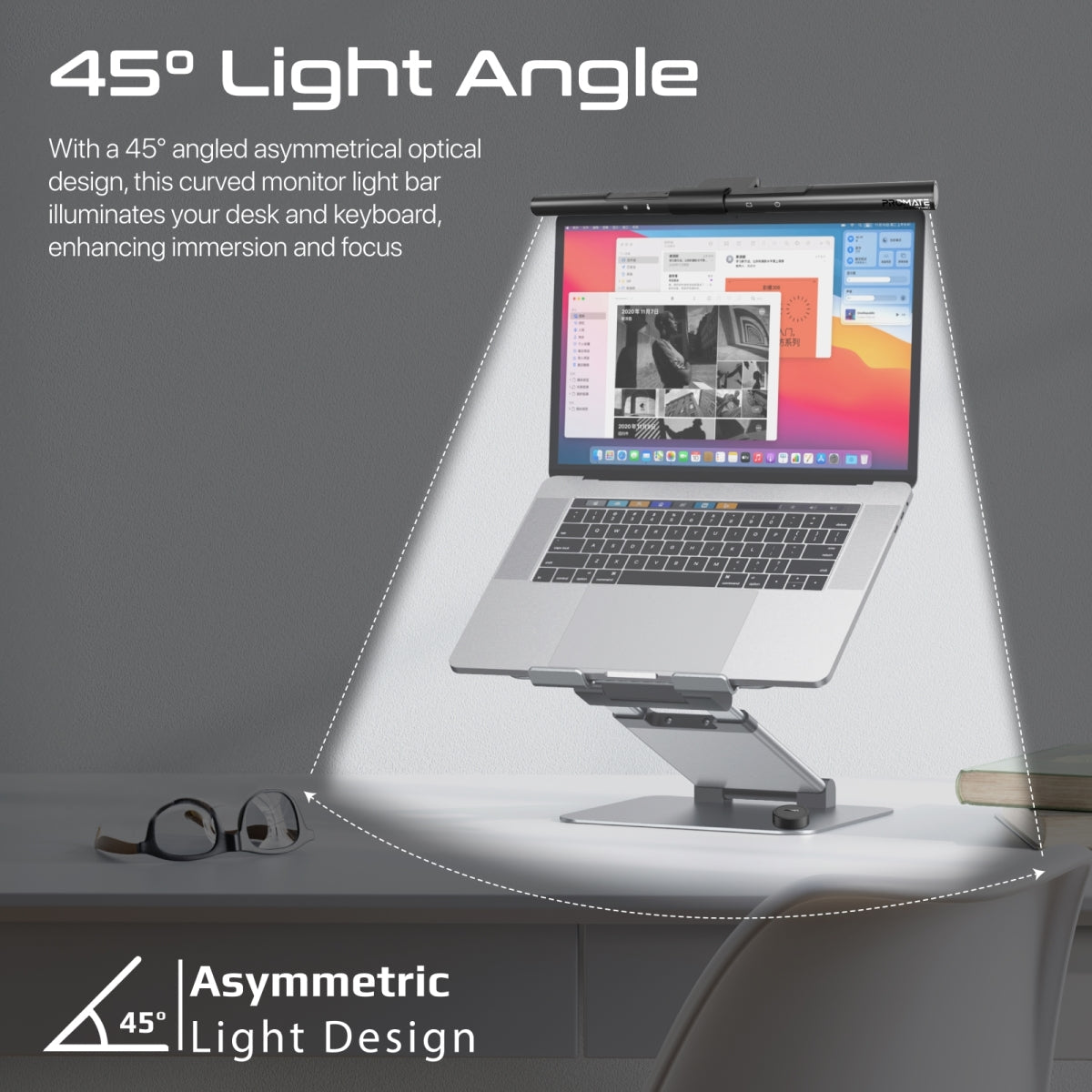 LumiBar™ Touch Controlled LED-monitorlamp met draadloze controller