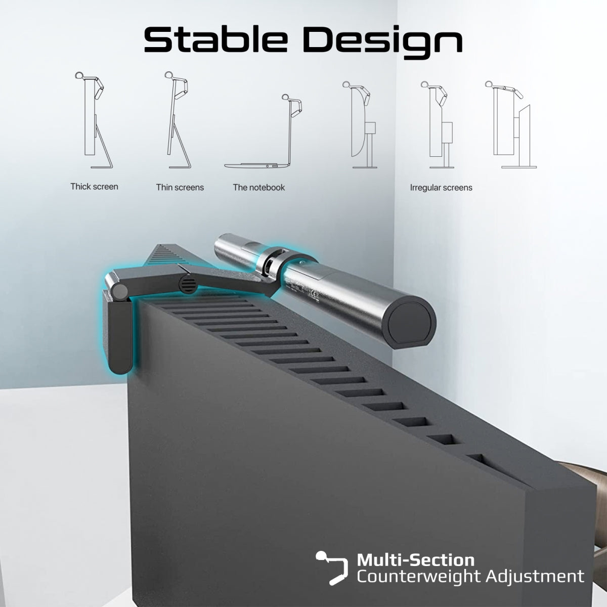 LumiBar™ Touch Controlled LED-monitorlamp met draadloze controller