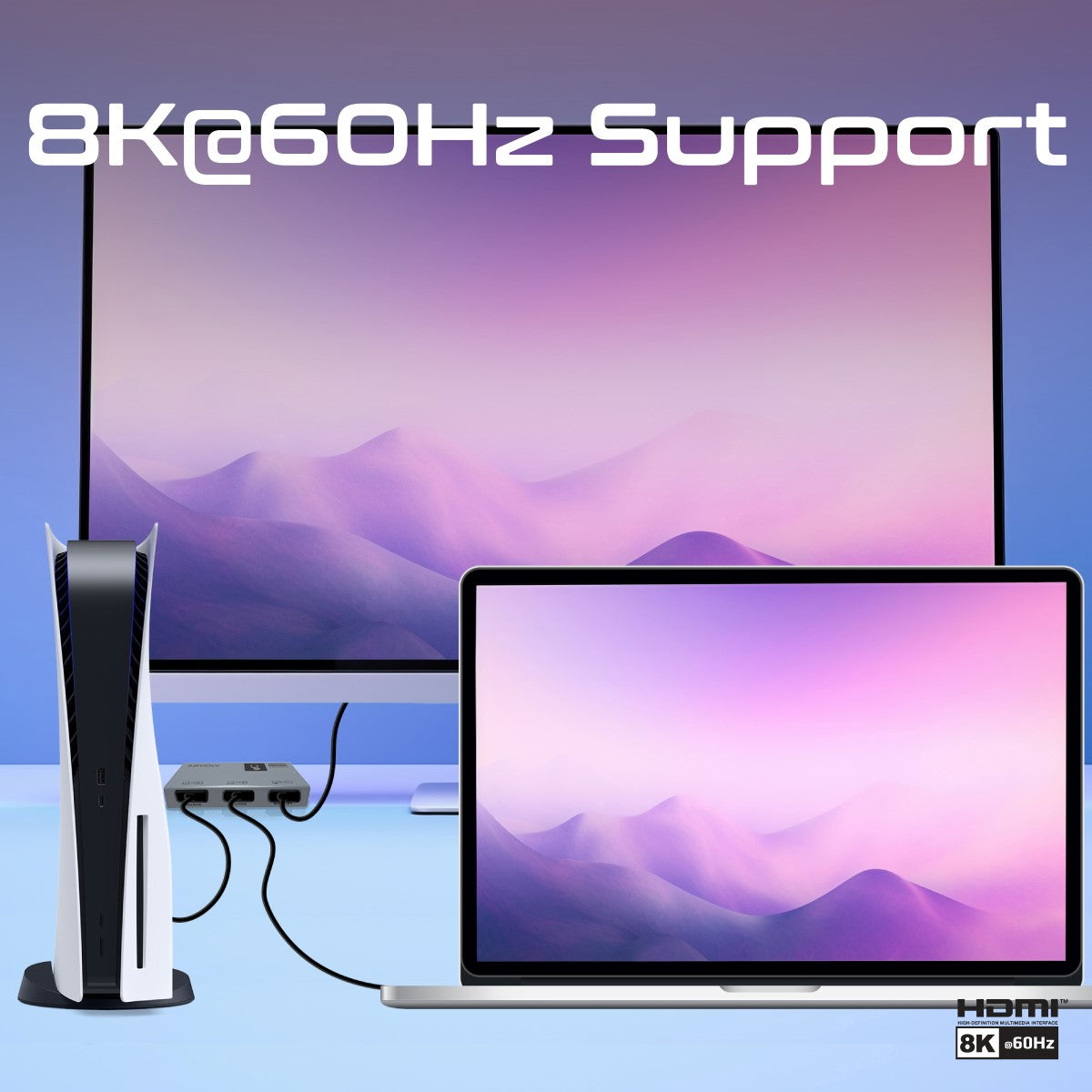 Ultra-HD 8K@60Hz HDMI® Switch with Smart Touch Control