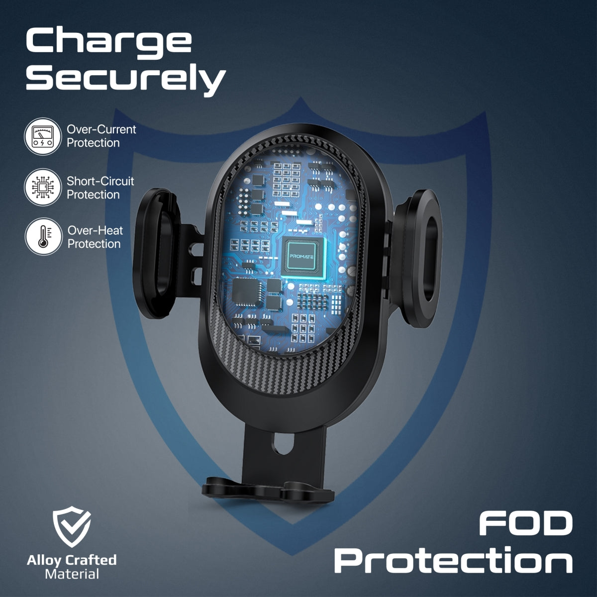 15W Transparent Auto Clamping Car Wireless Charging Mount