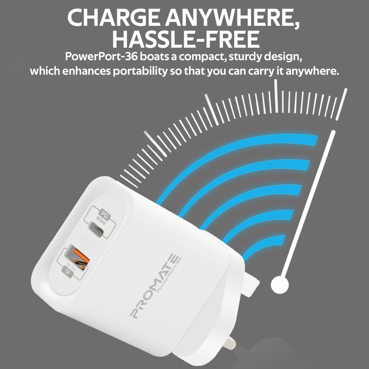 PowerPort-36 UK White