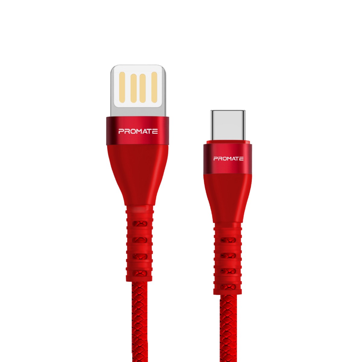 2A Type-C™ Cable with 1.2m Tangle Free Cord and Long Bend Lifespan