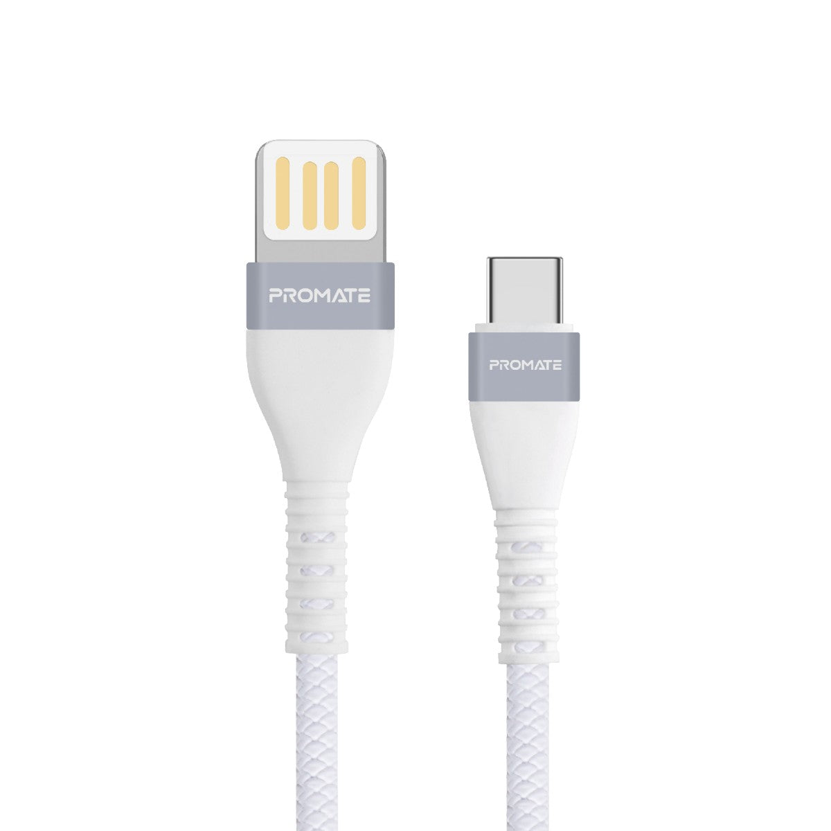 2A Type-C™ Cable with 1.2m Tangle Free Cord and Long Bend Lifespan