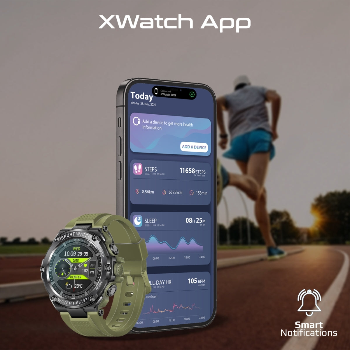 XWatch-R19 Midnight Green